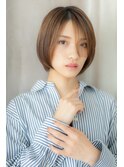 大人可愛い切りっぱなし小顔ショートボブTb9戸頭20代30代40代