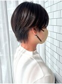 【ChaoMICHI yuika】マッシュショート グレージュ レイヤー