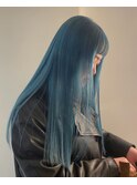 【Haco+】Sayu_くすみブルー_ダブルカラー