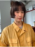 顔まわりレイヤーボブ