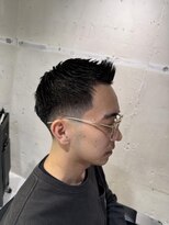 フランクスバーバーザスタンド(Frank’s barber the stand)&nbsp;サーフカール/スパイキーショート/ブルーブラック/飯田橋 S