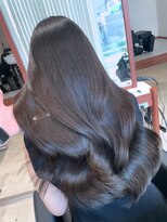 ホロ 渋谷(hollo)&nbsp;ミルクティーブリーチなしカラーブラウンカラーオリーブベージュ