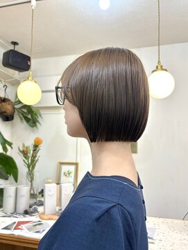 シエン 恵比寿(CIEN) ぱつっと顎ラインボブ/オリーブグレージュ/透明感カラー/恵比寿