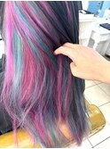 ハイトーン/個性的/派手髪/デザインカラー/ピンク/インナー