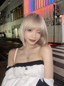 ベル 表参道Terrace(Belle) タッセルボブ×ホワイトカラー×表参道×原宿×渋谷×ハイトーン