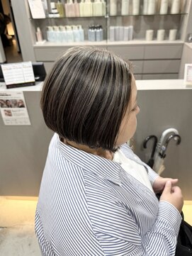 スウィープ 札幌大通(sweep) 大人上品◎アンブレラカラーで立体感ボブ★髪質改善