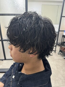 テーラヘアー 葛西店(TELA HAIR) メンズ/ミディアム/スパイラルパーマ/サーフカール