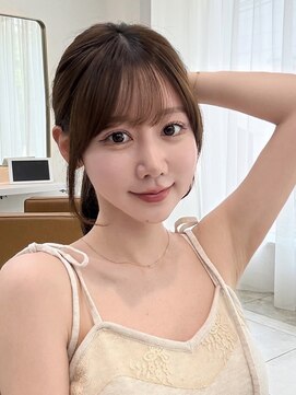 レイリー 原宿 表参道(Rayreee) 注文数Ｎｏ．1 韓国風シースルーバングミディアムレイヤー