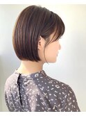 【橿原/大和八木】大人艶髪ミニボブ/ウォームベージュ/耳掛け