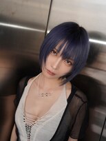 ブロック ジャポン(bloc japon)&nbsp;くすみカラー ディープブルー レイヤーボブ/眞田空里