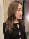 渋谷/オリーブベージュ/海外ガールニュアンスレイヤーミディアム