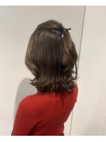 アクシス ナゴヤ(AXIS NAGOYA) ミルクティーブロンド/ダークブルー/デジタルパーマ