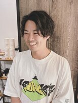 モク(moku.) センターパート メンズウェーブスタイル