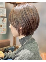 ハピネス クローバー 学園前店(Happiness CLOVER)&nbsp;ショートボブ×髪質改善×白髪ぼかし73ナチュラルショート