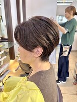 ヘアアーク(HAIR arc)&nbsp;ショートボブ#津田沼#ニュアンスカラー#ひし形#くびれかわいい