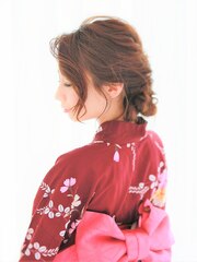 「dress♪川崎」浴衣着付＋ヘアセット￥６４８０