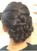 【編み込みアップ】ヘアセットもLOAOLにお任せください♪