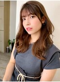 【山田】クアンクくびれレイヤーミルクティーベージュ