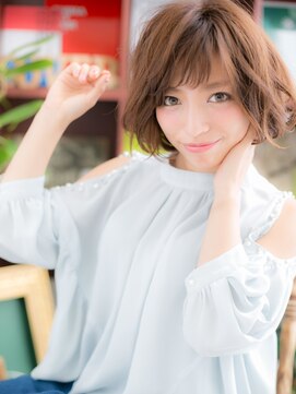 カバーヘア ブリス 大宮西口(COVER HAIR bliss) 無造作斜めバングアシンメトリー小顔大人ボブc4大宮20代30代40代