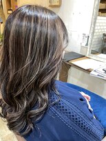 リッカヘアー(Ricca hair) なみなみウェーブハイライトブロンドベージュ艶髪ロング