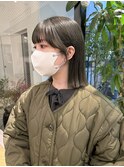 ぷつっとボブ × オリーブグレージュ