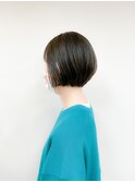 《TOPHAIR 玉島店/ ベリー》丸みボブ×アッシュベージュカラー