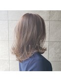 エイジングケアカラー×セミロング