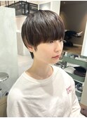【Cuem菅原】マッシュショートマニッシュショート縮毛矯正
