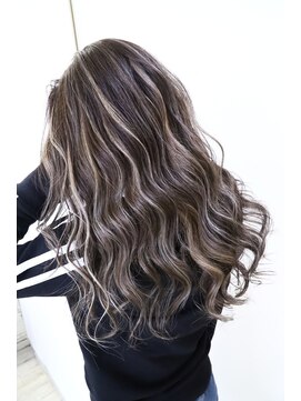 オズ 郡山桑野店(OZ) 《オズ》グレージュハイライトブリーチダブルカラー#髪質改善