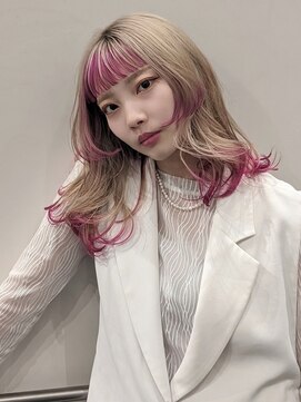 アンドリルム 梅田(&Lillme) ピンク・エンドカラー