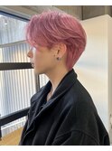 10代20代30代ピンクハイトーンメンズカラー韓国風