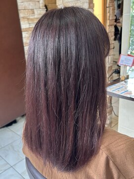 アルターリアン(aL ter LieN) フレンチカジュアル/パープルブラック/ぱっつん前髪/千葉 林