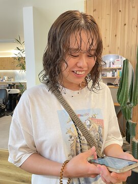 オアシス(oasis) 【oasisマミ】20代30代大人可愛いボブウェーブパーマ