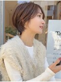 ふんわりショート小顔ヘア簡単スタイリングツヤ髪スタイリング