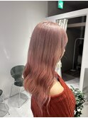 ペールピンクグラデーション レッドピンク ダブルカラー成増