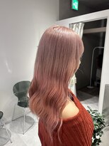 プライズ 成増店(prize)&nbsp;ペールピンクグラデーション レッドピンク ダブルカラー成増