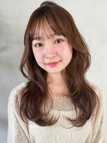 似合わせカットメルティカラーシースルーバング大人可愛い