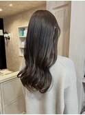 福山美容室　caary透明感イルミナカラーグレージュ冬カラー20代