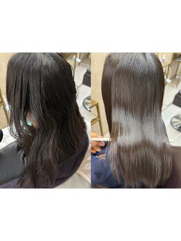 エイジングによる癖や広がり…《hair salon amia》で指通りなめらかなストレートヘアに◎ママさん大歓迎!