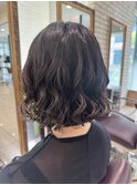 ボブパーマ/デジタルパーマ/コテ巻き風パーマ