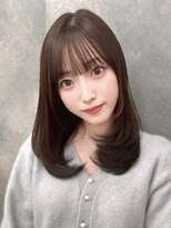 クム(kumu)&nbsp;【kumu】ミディアムレイヤー/顔周りカット/栄/名古屋