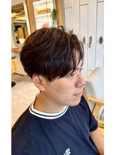 エテバイリリア メンズサロン 堺市駅前店(ete by LILIA.) センターパート/ men's cut /ニュアンススタイル /縮毛矯正