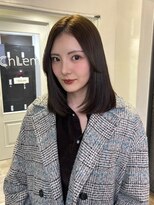 クレム 博多駅店(ChLem)&nbsp;ミディアムレイヤー　縮毛矯正　カラー　髪質改善　福岡美容室