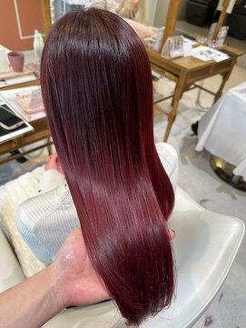 スペックホルダーミミ(Spec Holder mimi) チェリーレッド　10.17暗めカラー