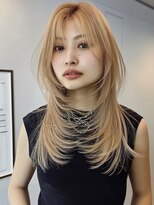 ネハス 名古屋栄店(nehus.) ブリーチ/クラゲヘアー/小顔に見せるヘア/ココアベージュ