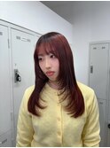 顔まわりからレイヤーカット