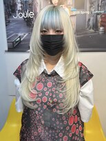 ジュール 池袋(Joule)&nbsp;抜きっぱなしブロンド×デザインカラーで個性派ハイトーン♪