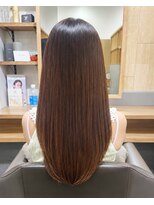 ロッカ(ROCCA) グラデーションブラウン×艶ストレートロング