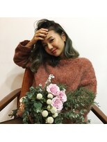 メロウ(MELLOW)&nbsp;【外国人風】ブルーグレージュＬＯＢ