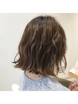 ヘアアンドリラクゼーション シャッセ(Hair&Relaxation SASE) 外ハネBob+アッシュベージュ